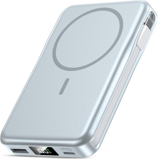 Magnetic Portable Charger 10000mAh Power Bank for iPhone and More