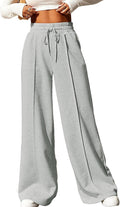 High Waisted Wide Leg Sweatpants - Comfortable Everyday Baggy Joggers