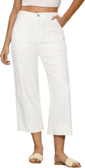 Capri Jeans for Women High Waisted Wide Leg - Stretchy Comfort Women's