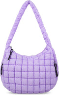 Quilted Puffer Tote Bag for Women - Large Lightweight Crossbody