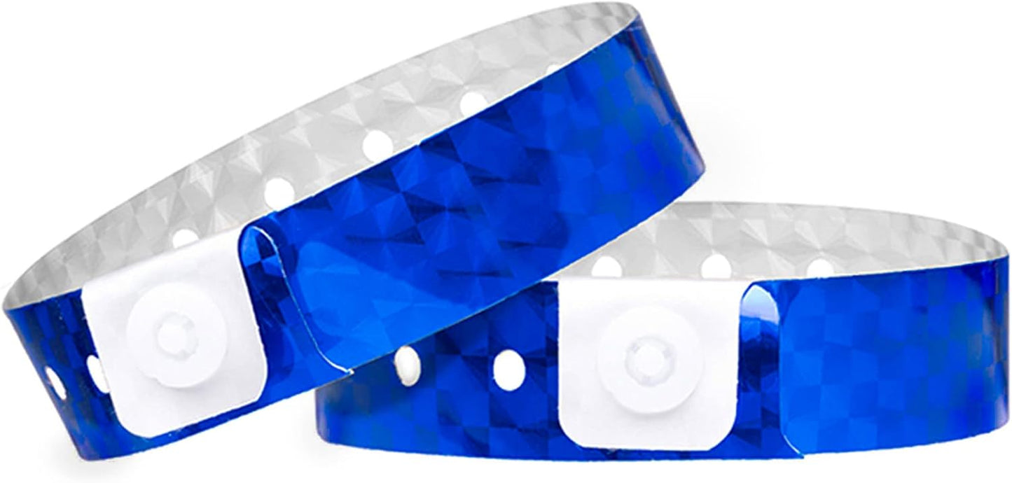 OUCHAN Holographic Plastic Wristbands for Events and Parties