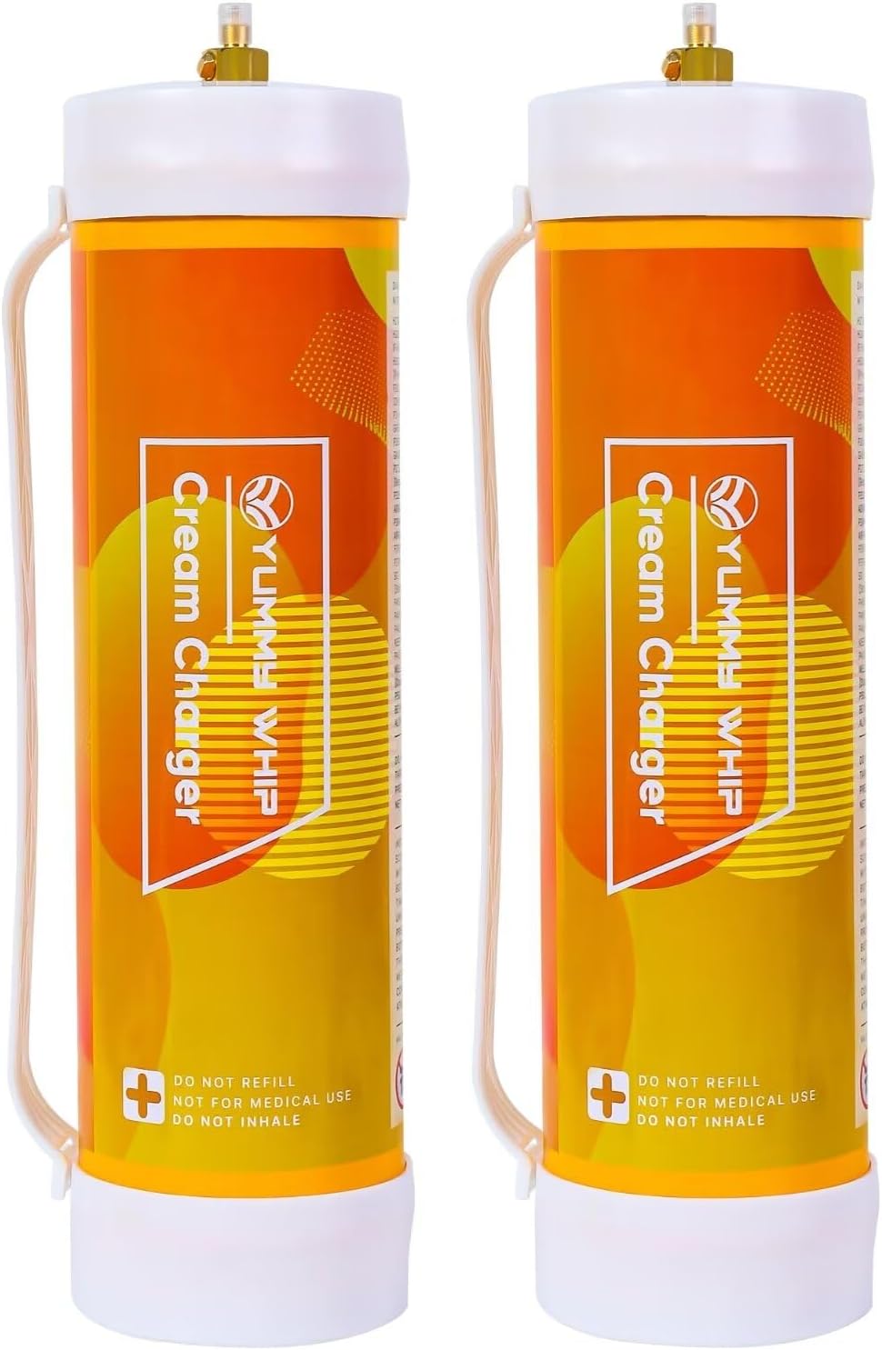 Yummy Whip: 4.0L Food Grade Whipped Cream Charger | Nozzle2pack