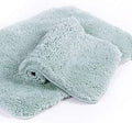 Walensee Shaggy 2 Piece Bath Rug Set (20 x 32) - Ultra Absorbent Aqua