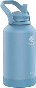 Takeya Actives Water Bottle with Straw Lid - 64 oz Insulated