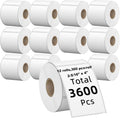 Dymo 30256 Direct Thermal Labels 2-5/16 in x 4 in - 12 Rolls (3600)