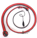 Kangaroo Hide Leather Snake Whip with Shot Loaded Core 4-8 Feet