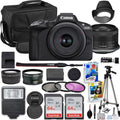 Canon EOS R50 Mirrorless Camera with 18-45mm Lens Bundle - Compact 4K