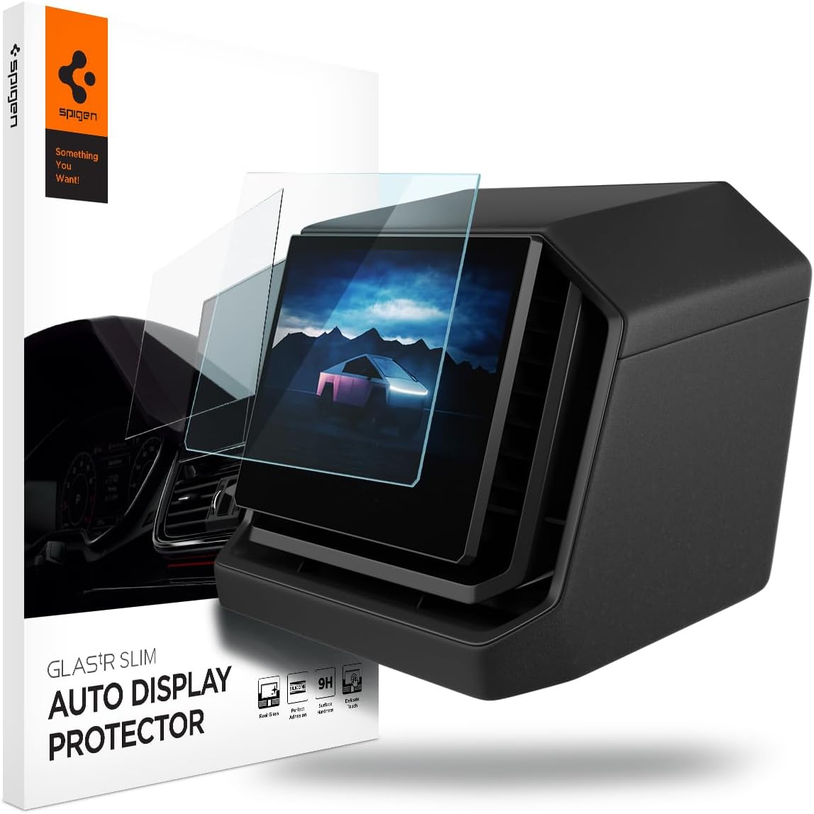 Spigen Tempered Glass Screen Protector for Tesla Cybertruck 9.4in