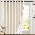 PrinceDeco 100% Blackout Curtains for Sliding Glass Doors