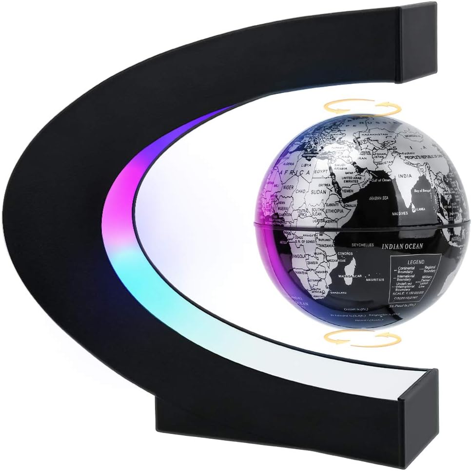 Magnetic Levitating Globe with LED Light - Cool Tech Gift