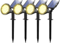 Solar Spot Lights for Outside 4 Pack - Bright 21 LED Warm White