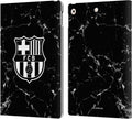 FC Barcelona Black Marble Crest Leather iPad 10.2 Case - 360