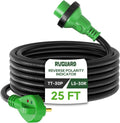 RVGUARD 30 Amp 25 ft RV Power Cord with Reverse Polarity Indicator