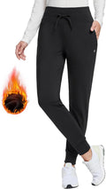 baleaf Women fleece lined pants - Warm water-resistant joggers