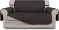 Loveseat Reversible Couch Cover for 2 Cushion Sofa - Chocolate