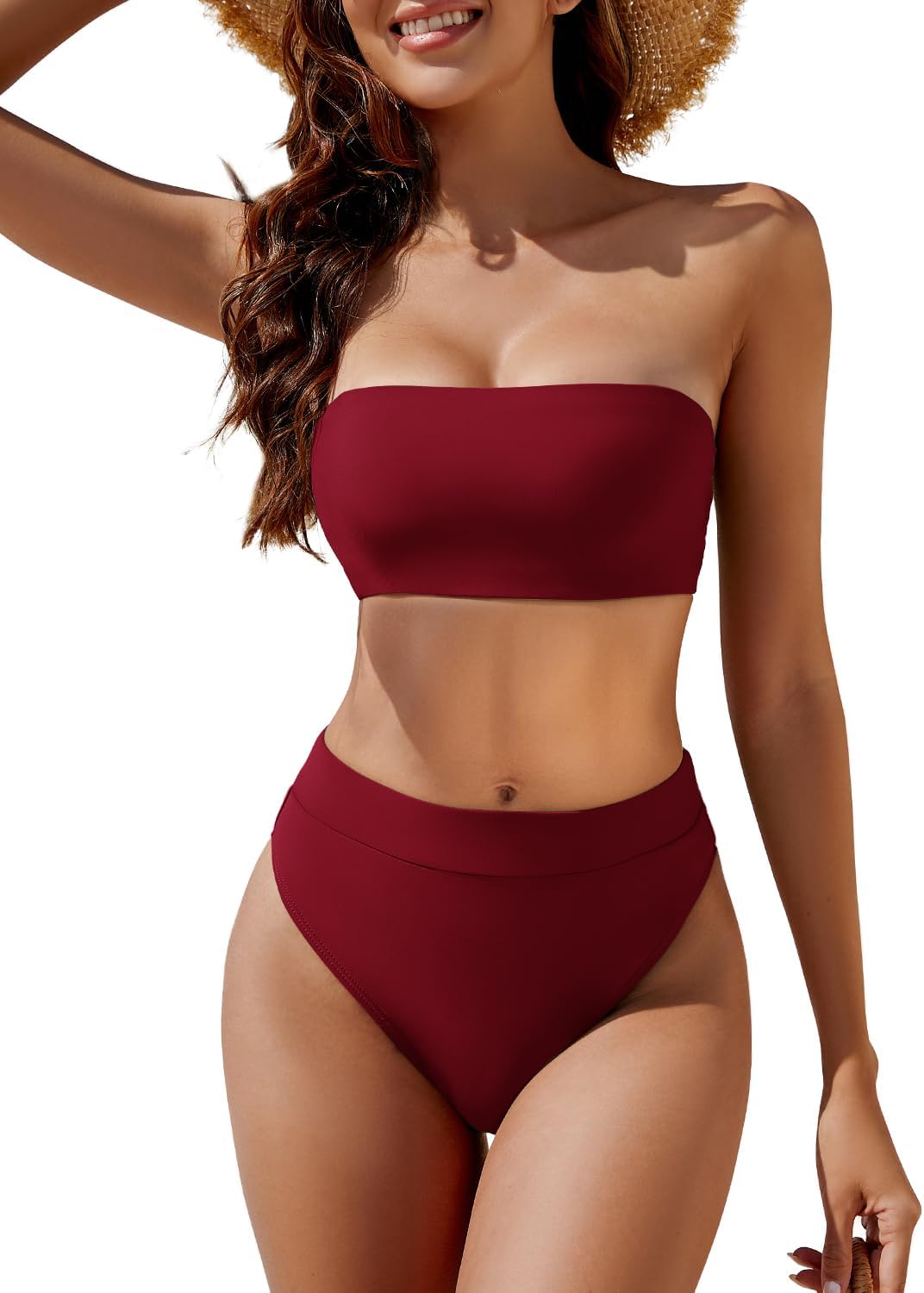 YACUN Women's High Waisted Bikini Swimsuit for Summer Fun