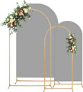 Metal Arch Backdrop Stand and Cover Set 8ft - Easy to Assemble Party