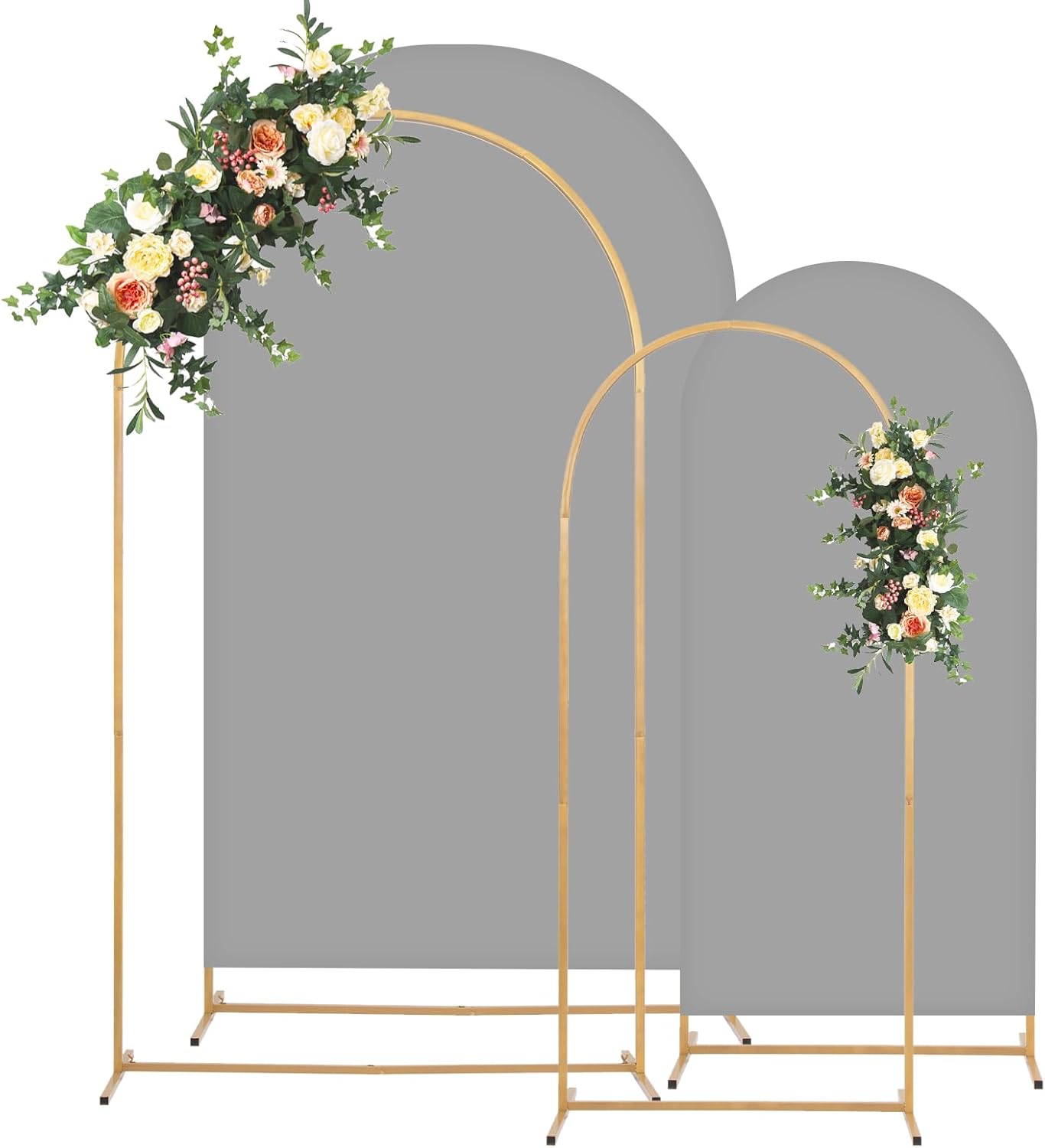 Metal Arch Backdrop Stand Set for Parties and Events