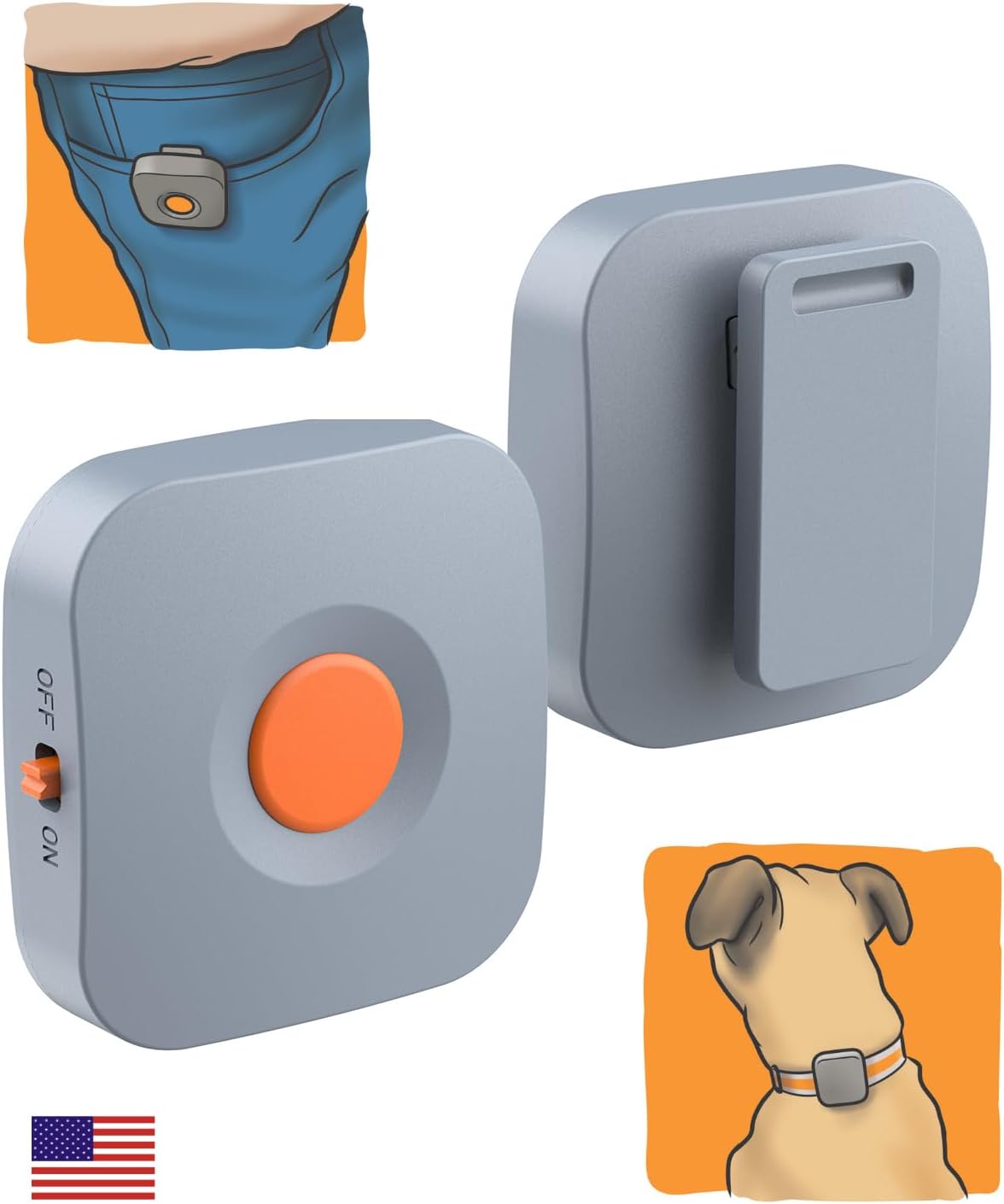 Dog Training Collar With Remote Controller - Kona Clip E Collar