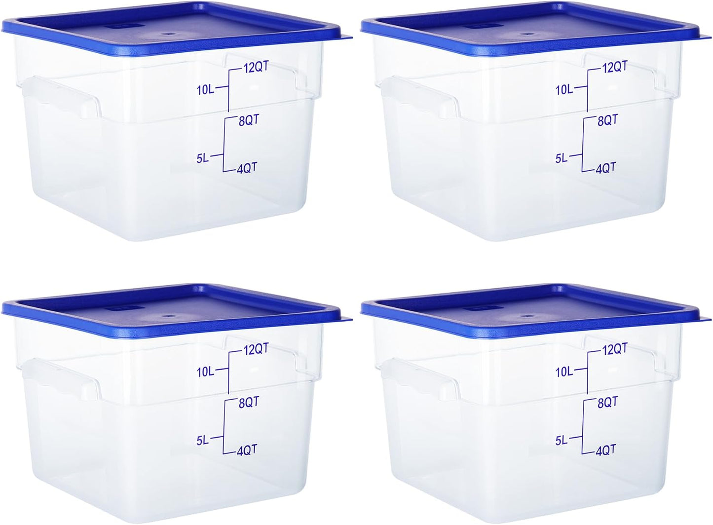 4 Pack Food Storage Containers with Lids for Freshness