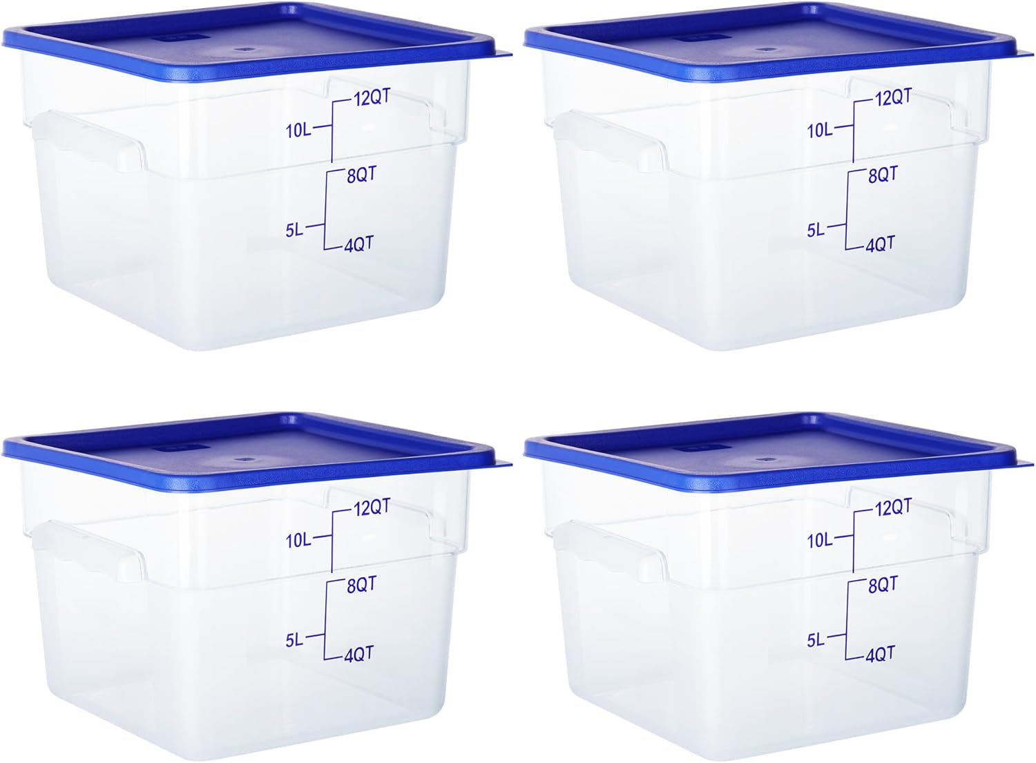 4 Pack Food Storage Containers with Lids for Freshness