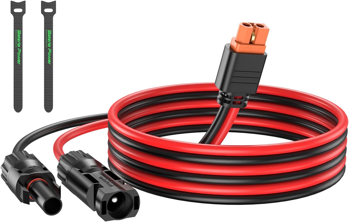 Effortlessly Extend Your Solar Power with this 12AWG 2FT Cable!