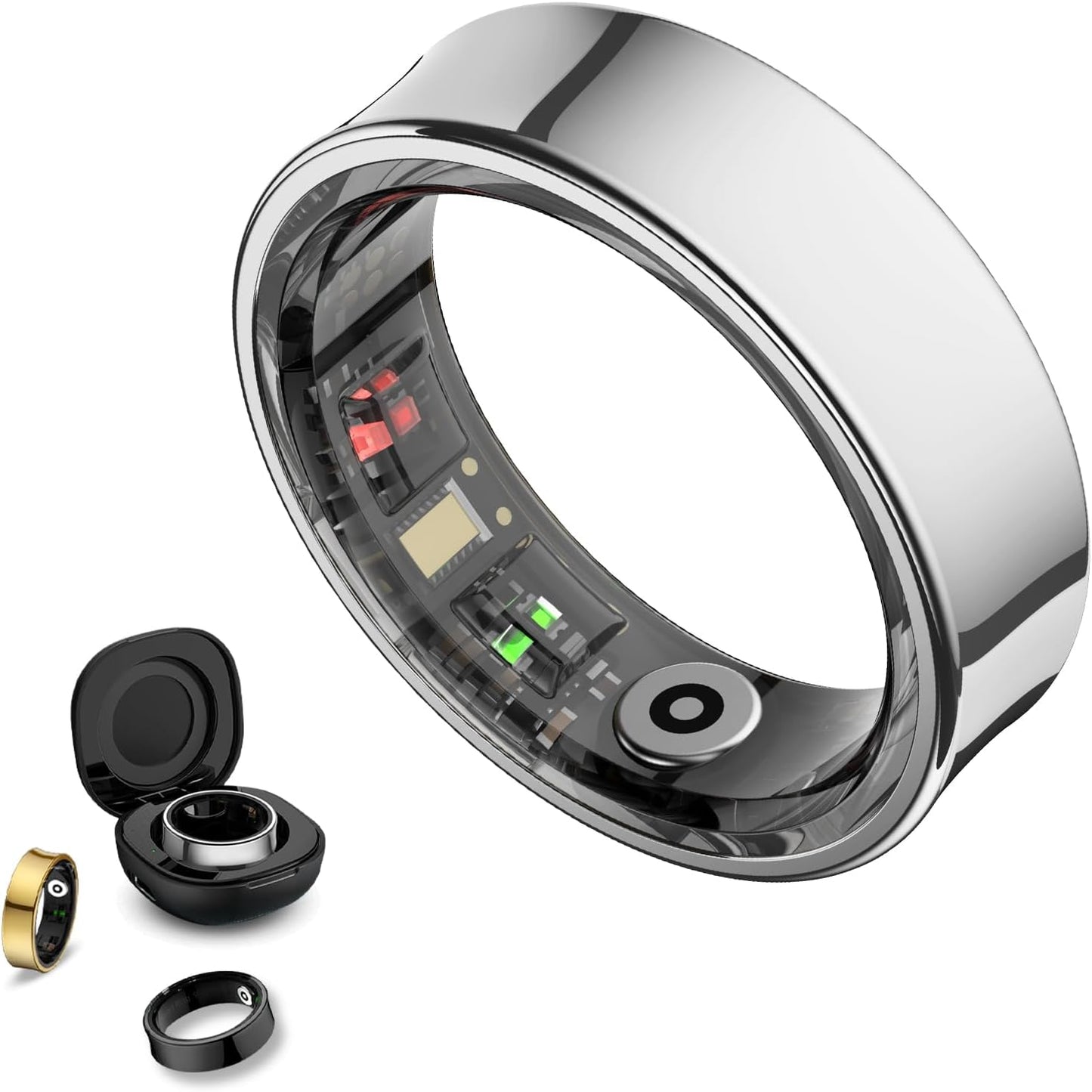 Smart Health Tracker Ring, No Subscription, iOS & Android Compatible