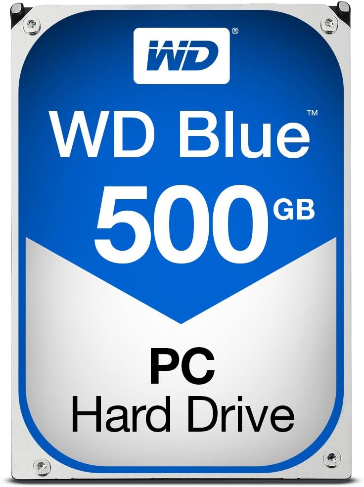 High-Speed WD Blue 500GB Desktop HDD - SATA 6Gb/s