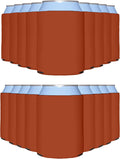 PartyPrints 100 Pack Texas Orange Can Cooler Sleeves - Bulk Insulated