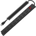 HHSOET 8 Outlet Metal Wall Mount Power Strip - Heavy Duty Surge