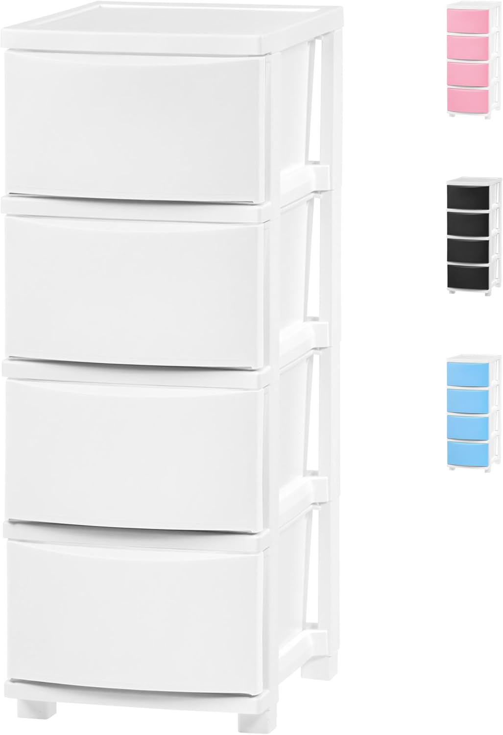 IRIS USA Plastic Drawer Storage Organizer for Home and Office