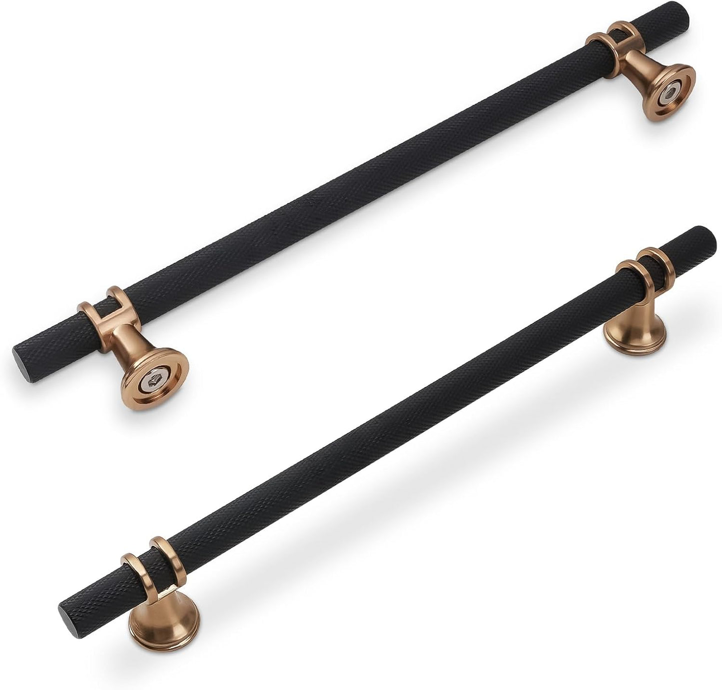10 Inch Cabinet Pulls in Matte Black and Champagne Bronze Finish