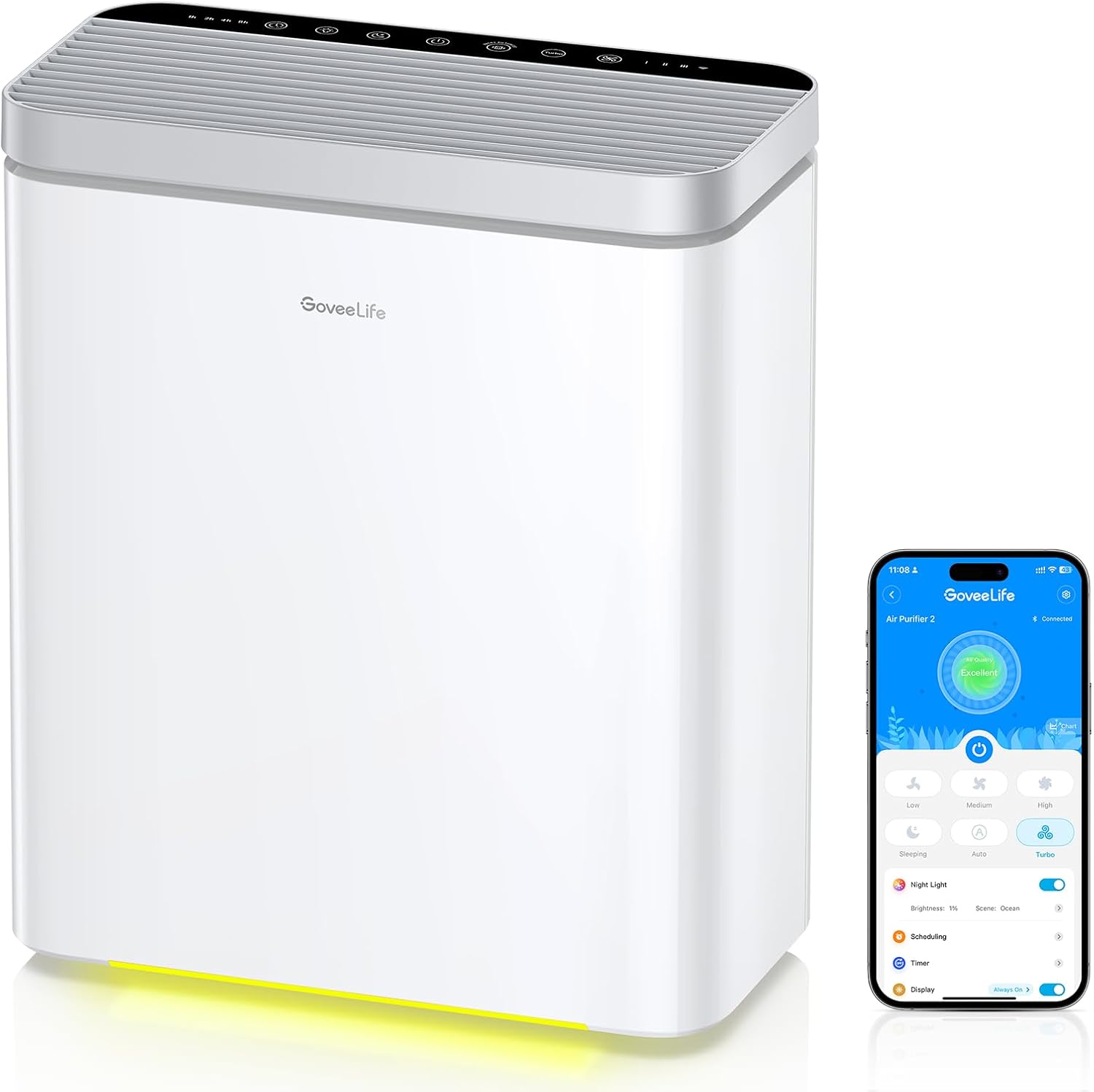 GoveeLife Smart Air Purifier for Large Rooms up to 1046 ft2