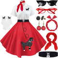 Sock Hop Outfits for Women - 1950s Poodle Dress Set