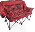 Black Sierra Double Camping Chair for Adults - Oversized Loveseat