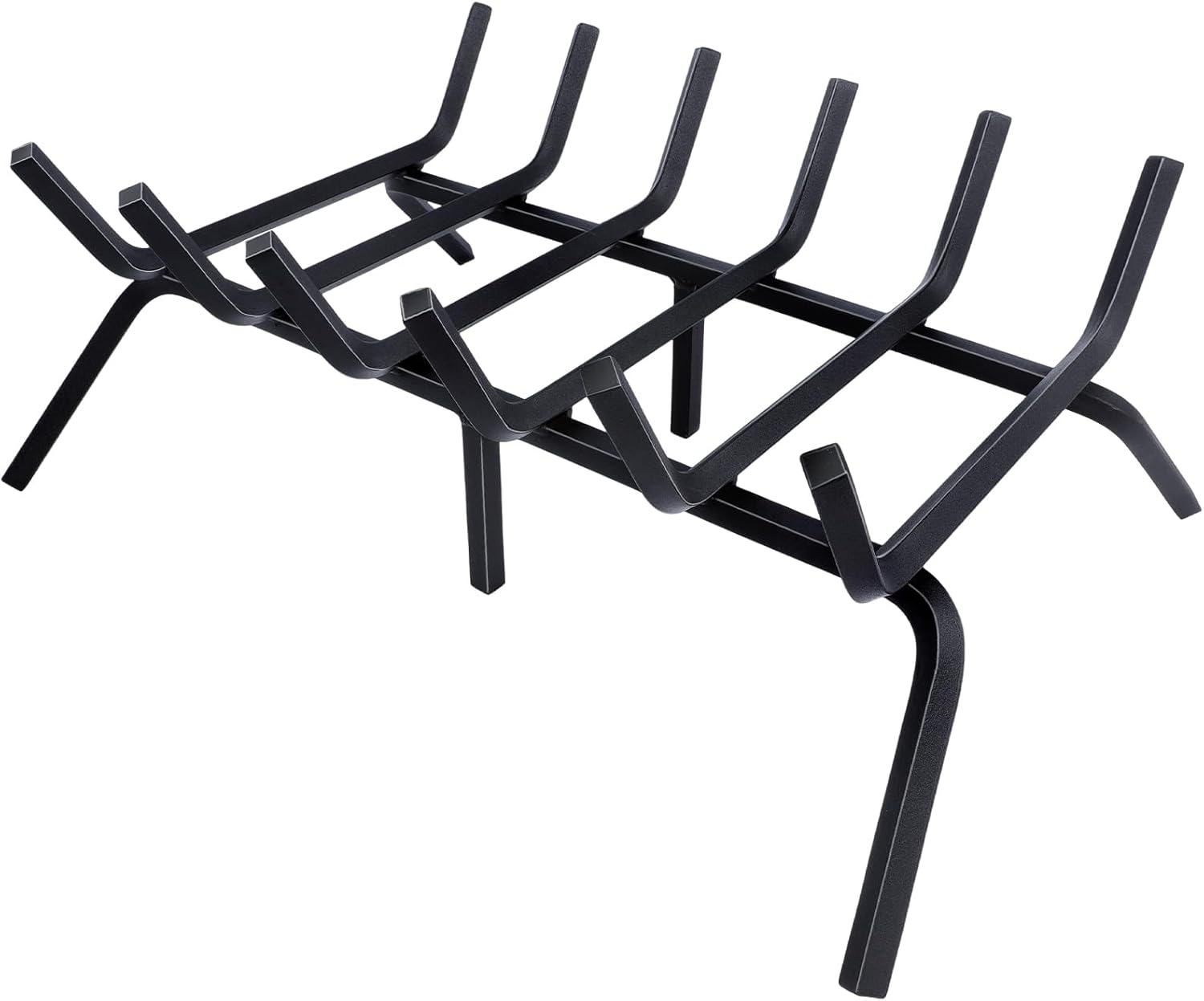 Heavy Duty Cast Iron Fireplace Grate for Indoor and Outdoor Use