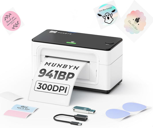 MUNBYN Bluetooth Thermal Label Printer 941B for Small Business