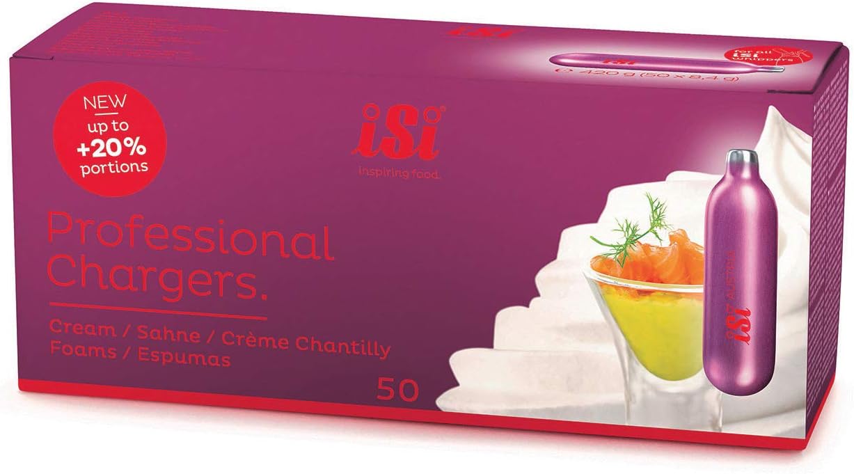 iSi 50 Pack N2O Cream Chargers - Pro Quality