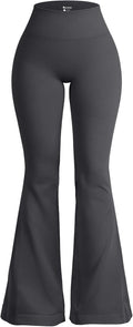 Women's Flared Pants High Waisted Yoga Leggings - Flattering Wide Leg