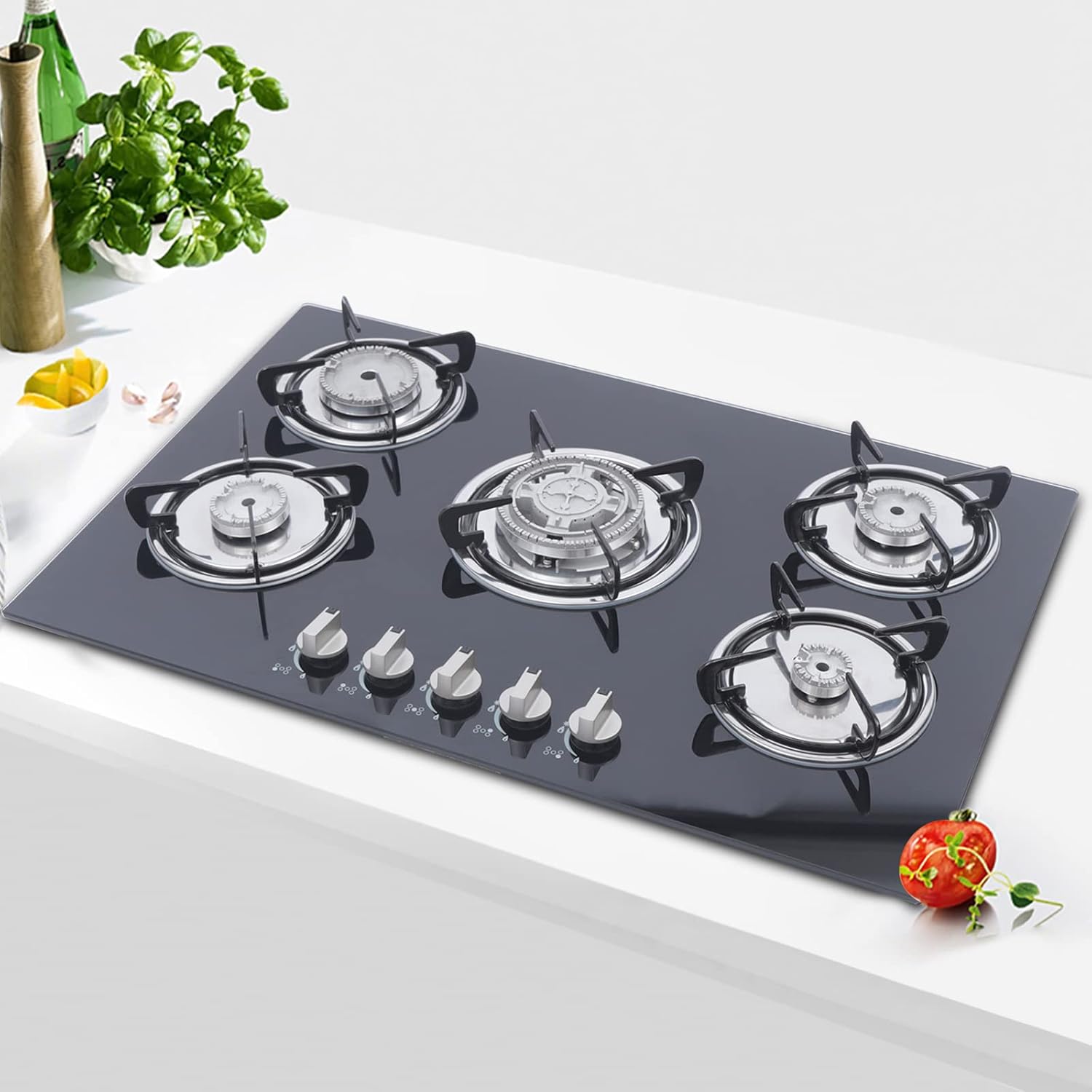 30 Inch Gas Cooktop with 5 Burners for Versatile Cooking