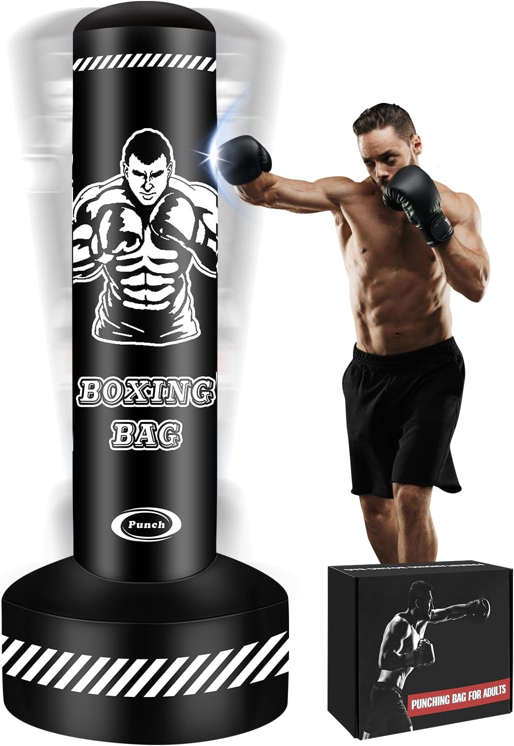 Inflatable Standing Punching Bag Set by YORWHIN