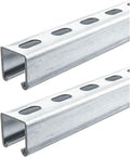 4.76 ft Strut Channel Trolley Track 1-5/8 in Wide - Heavy Duty Steel
