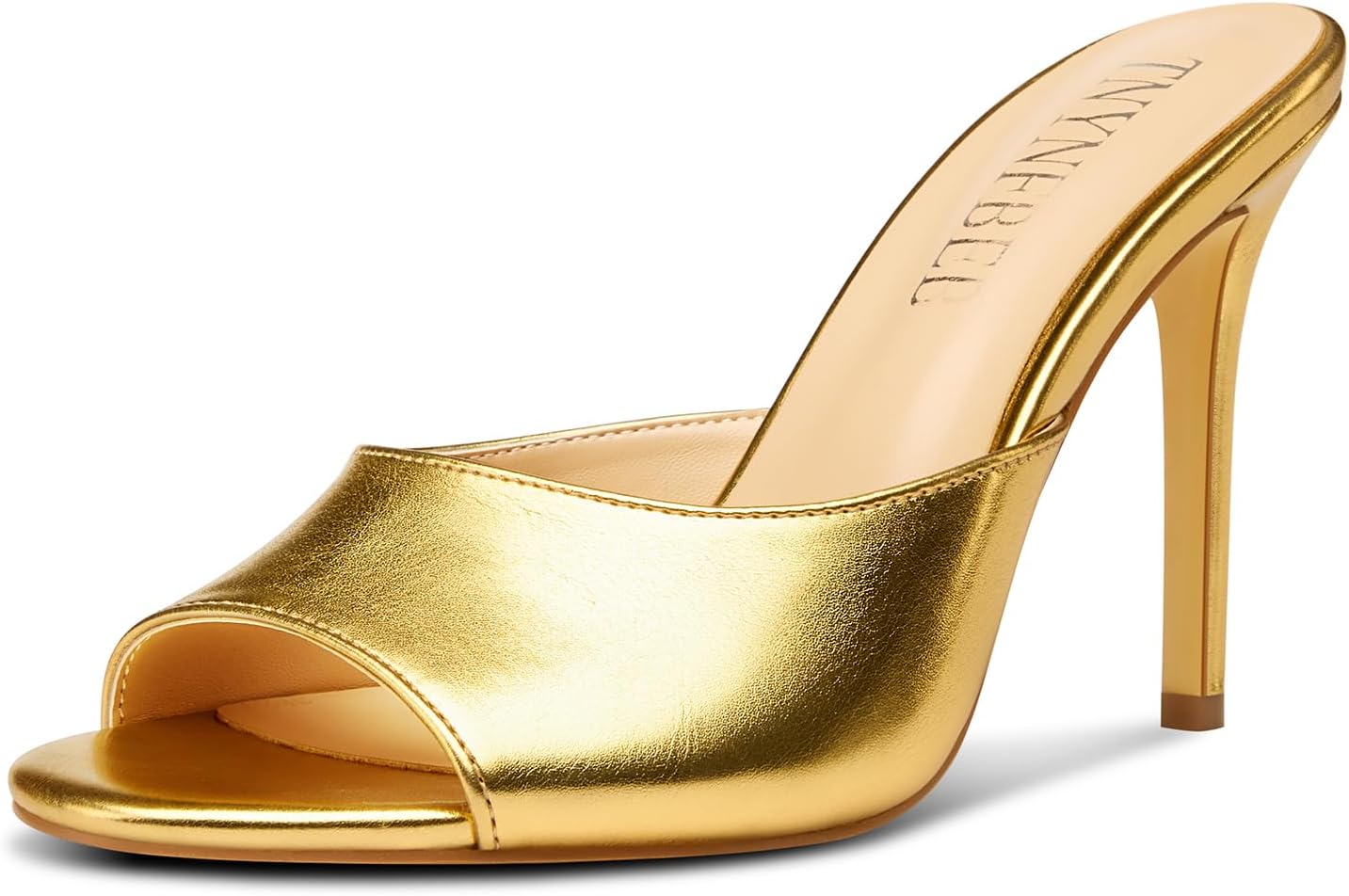 TNYNFBEB Women Stiletto High Heel Peep Open Toe Sandals