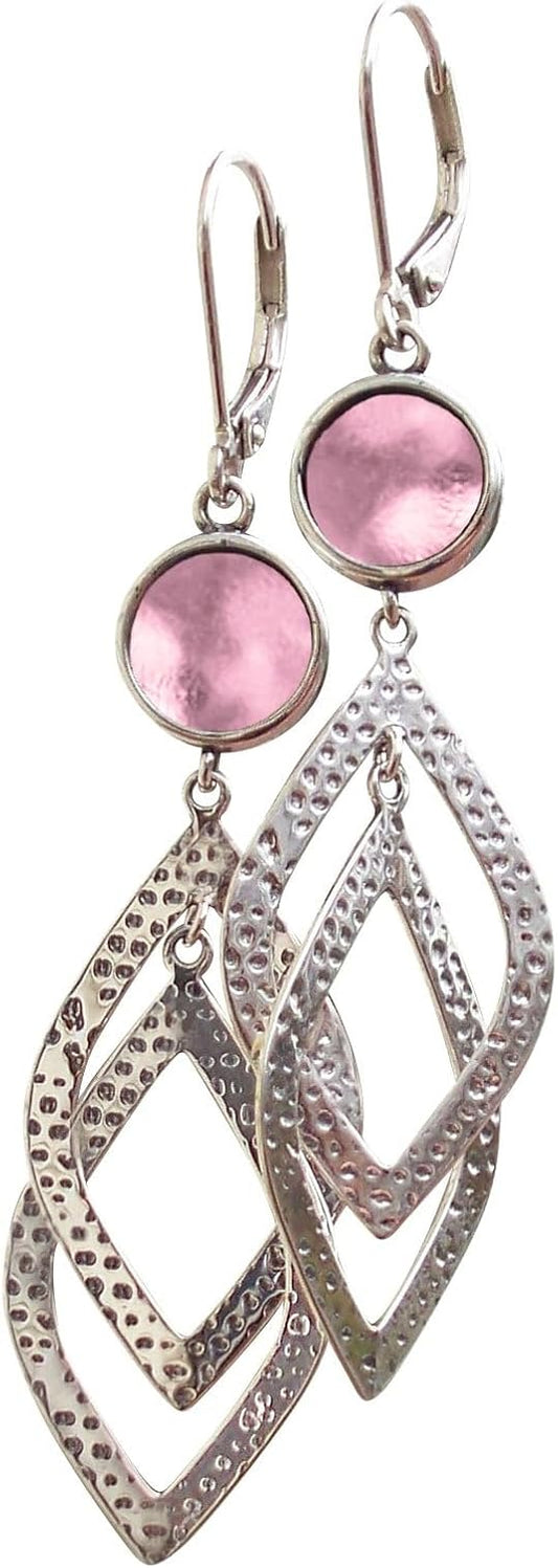 Handmade Recycled Antique Glass Cascade Earrings for Unique Style