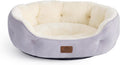 Bedsure Dog Beds for Small Dogs Round Cat Bed - Plush Support