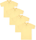Studio 3 Boys 4-Pack Polo Shirts - Short & Long Sleeve School Set