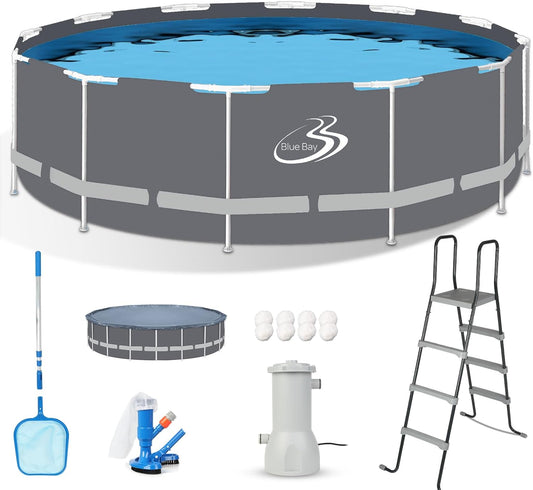 BlueBay 18ft x 52in Above Ground Pool Set for Summer Fun