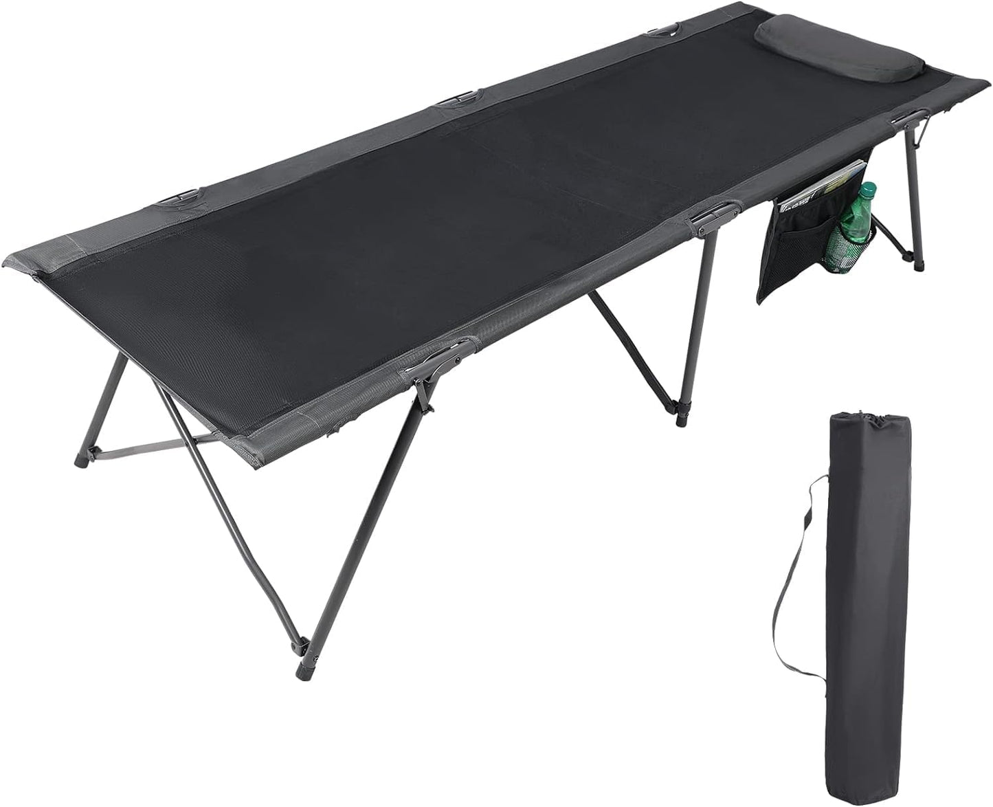 PORTAL 80 Extra Long Camping Cot - Sleep comfortably anywhere!