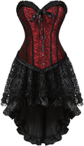 Steampunk Corset Skirt Dress for Women - Gothic Burlesque Cosplay