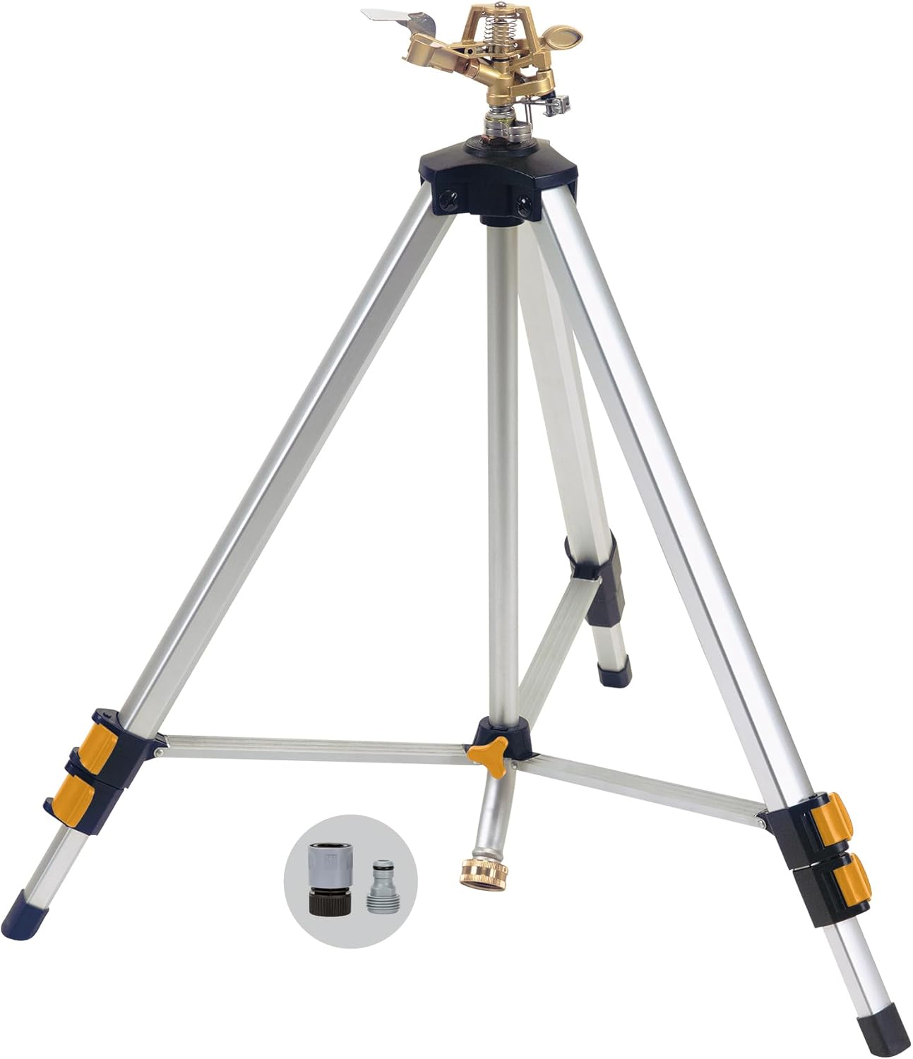 Melnor Metal Pulsating Sprinkler with QuickConnect Set for Large Areas